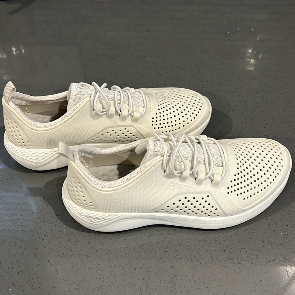 White crocs shoes